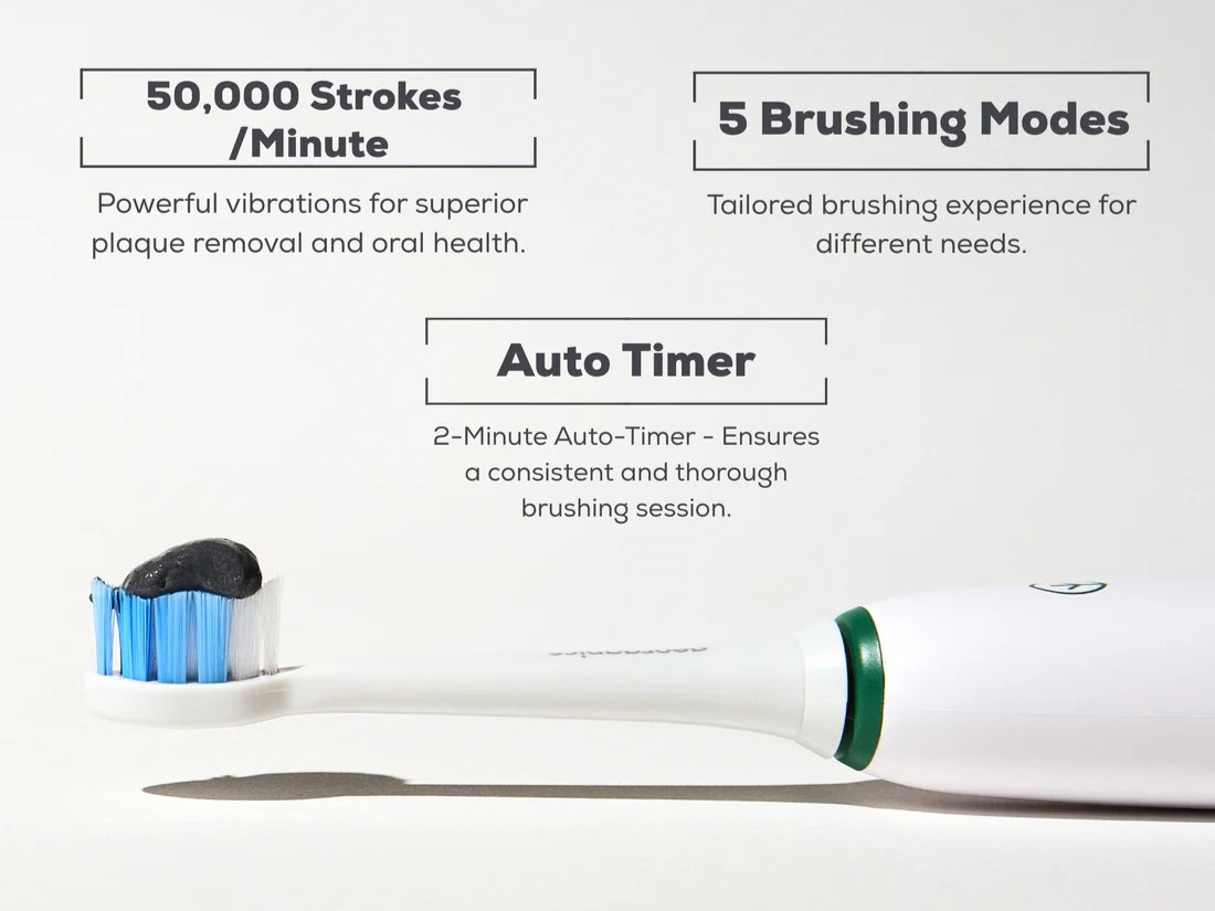 Sonický zubní kartáček s náhradní hlavicí - Georganics 